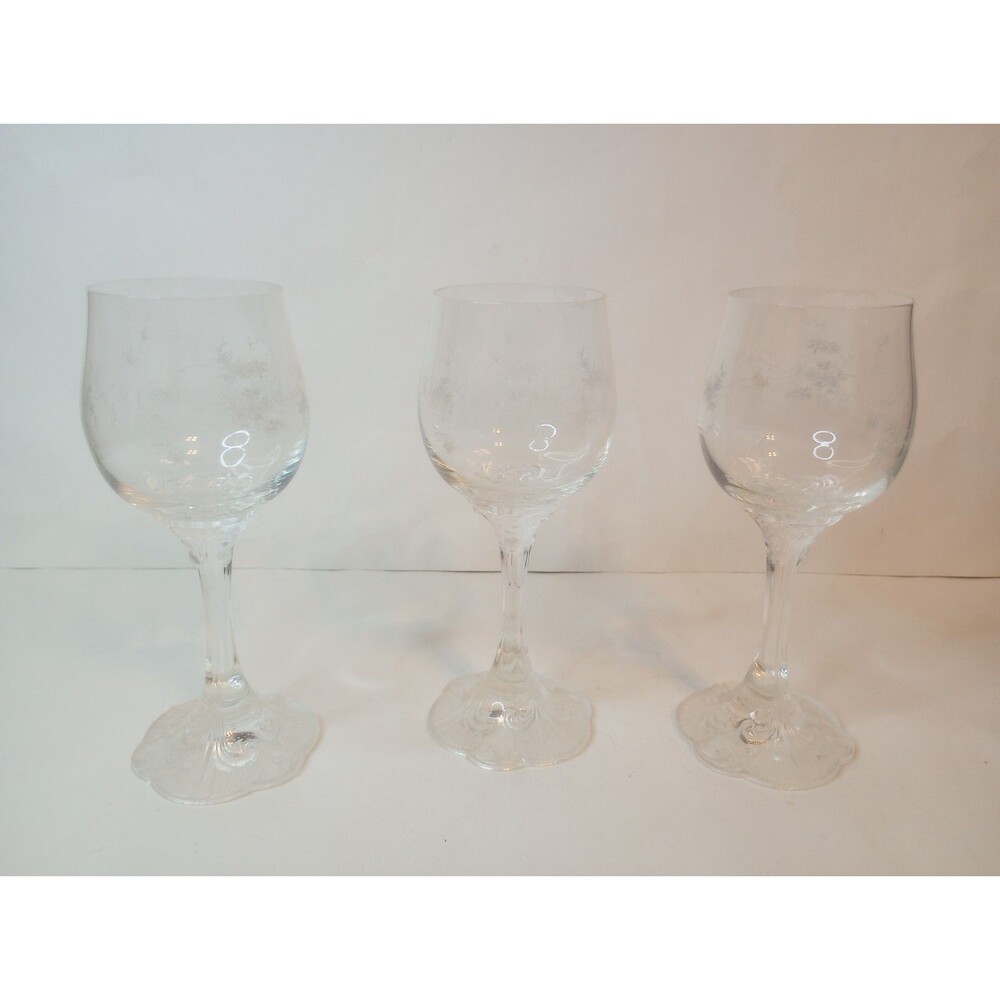 Rosenthal Catherine (Etched)  White Wine Glass 541416 Set of 3